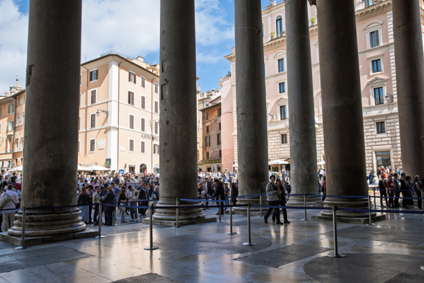 Massive columns of Pantheon