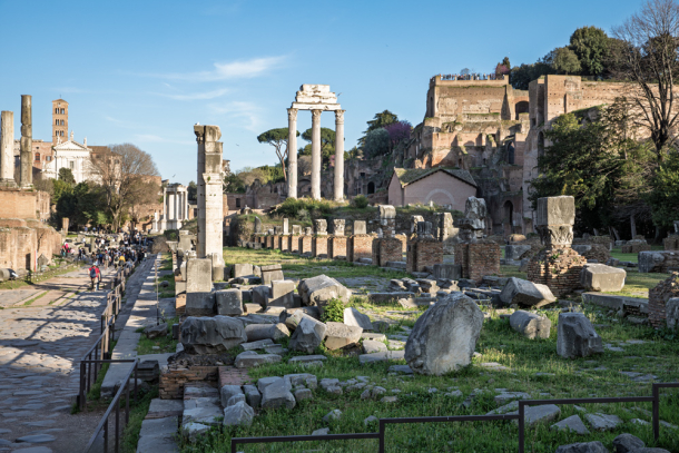 Columns and ruins view