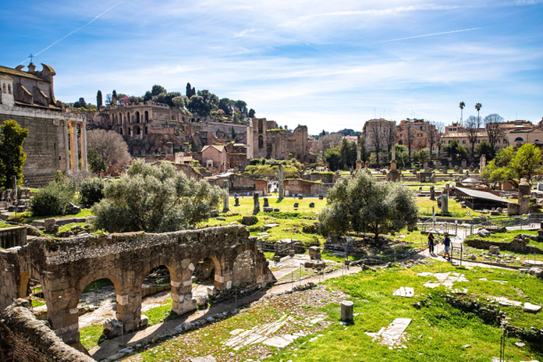 The Roman Forum ruins